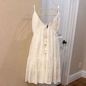 Angie White Backless Dress